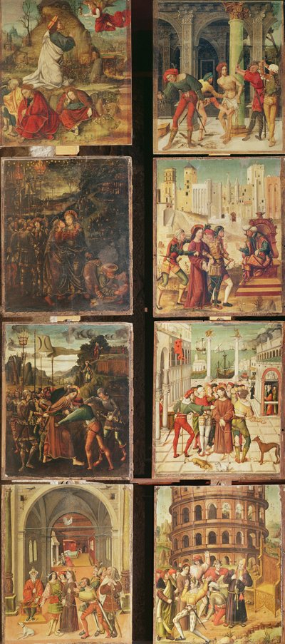 Left Panel of the Retable of the Passion by Antonio Ronzen